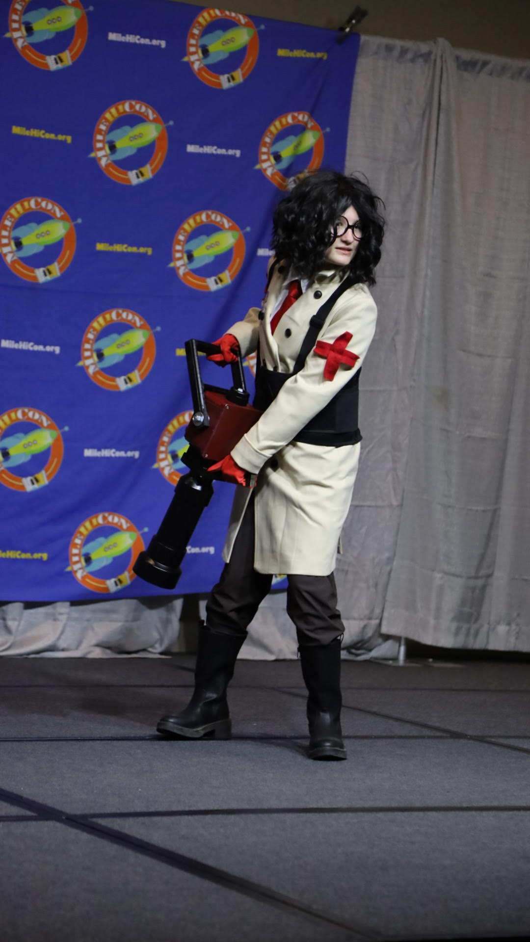 Jo as Team Red Medic from Team Fortress 2